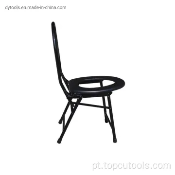 Cadeira de cadeira de vaso sanitário de plástico cadeira portátil cadeira de camping sseat sseat adequado para viagens, caminhadas, uso doméstico